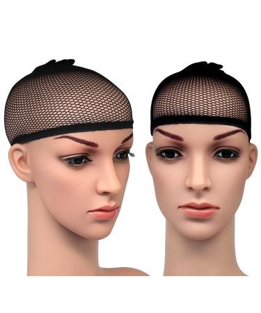 Blisstime Pack of 12 Black Wig Cap Open End Mesh Net Liner Weaving Cap - Buy Online on SooperMarket.com