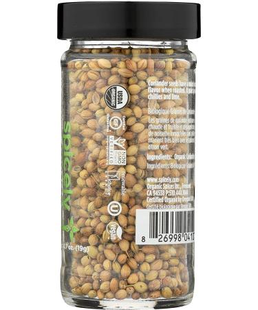 Spicely Organic Coriander Seeds 0.7 Oz | Certified Gluten Free Spice - Buy Online on SooperMarket.com