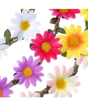 Multicolor Floral Headband Set - 5 Pack with Adjustable Elastic Band | Stylish Accessories for All Occasions | International Shipping Available - Buy Online on SooperMarket.com