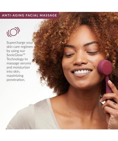 PMD Clean | Smart Facial Cleansing Device - Silicone Brush Anti-Aging Massager Waterproof & SonicGlow Technology for Clear Skin & Pore Reduction - Buy Online on SooperMarket.com