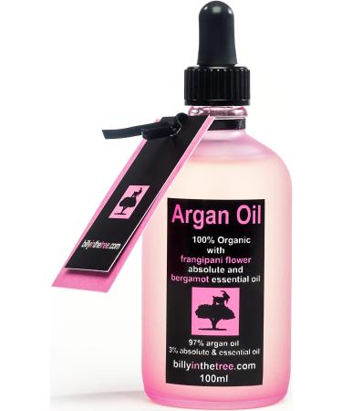 Aceite de Arg n Puro con Flor Frangipani Absoluto y Aceite Esencial de Bergamota. 100ml. Org nico. Para Cara Cuerpo Cabello. es**