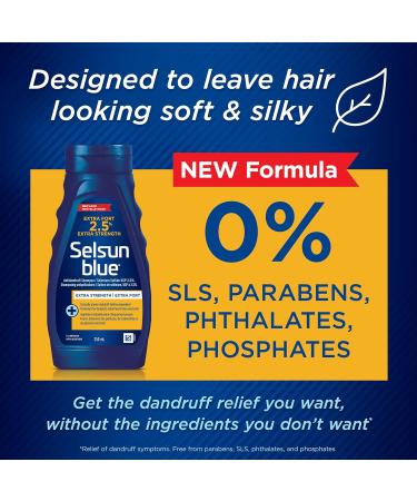 Selsun Blue Anti-Dandruff Shampoo 250mL Dandruff Treatment with 2.5% Extra Strength Selenium Sulfide and Pro-Vitamin B5 Selsun Blue 2.5% 250 ml (Pack of 1) - Buy Online on SooperMarket.com