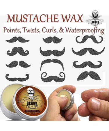 Beard Grooming Kit for Men in Metal Tin - Beard Oil, Balm, Wax, Comb & Scissors Set | Dad Gifts for Men | Cedarwood Scented Beard Growth Kit - Buy Online on SooperMarket.com