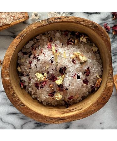 Black Sand Labs Floral Amour Premium Bath Salts - Dead Sea & Himalayan Pink Salt Blend with Rose Petals and Jasmine for Skin Rejuvenation - Luxury Bath Salts for Women - Buy Online on SooperMarket.com