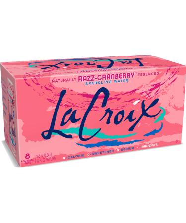 La Croix Naturally Razz-Cranberry Essenced Sparkling Water | 24 x 355ml