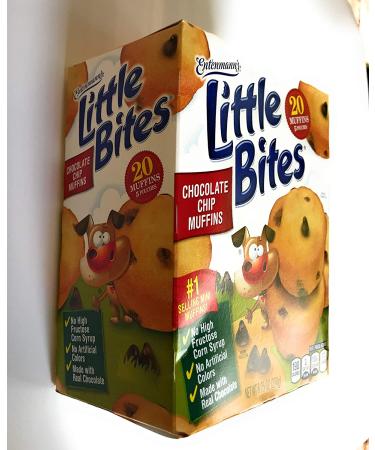 Entenmann's Little Bites Chocolate Chip Muffins - Delicious & Yummy - 5 Pouches, 20 Muffins, 8.25 oz (1 Box) - Buy Online on SooperMarket.com