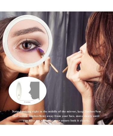 B Beauty Planet 5 Inch 20X Magnifying Mirror with Three Suction Cups - Ideal for Makeup, Tweezing, Blackhead, and Blemish Removal - Buy Online on SooperMarket.com