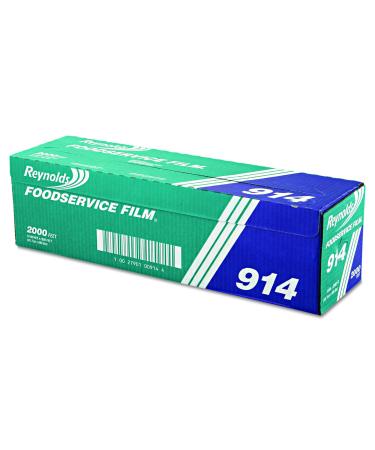 Reynolds Wrap 914 PVC Film Roll w/Cutter Box, 18" x 2000ft, Clear
