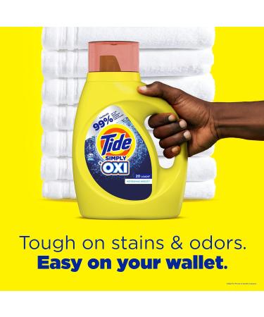 TIDE Simply Plus OXI Refreshing Breeze Laundry Detergent Liquid RP 31 OZ - 0037000908161 - Buy Online on SooperMarket.com