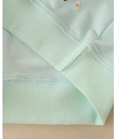 Girls Cotton Sweatshirt | Casual Long Sleeve Pullover for Toddler Girl | Age 4-5 Years | Blue - Buy Online on SooperMarket.com