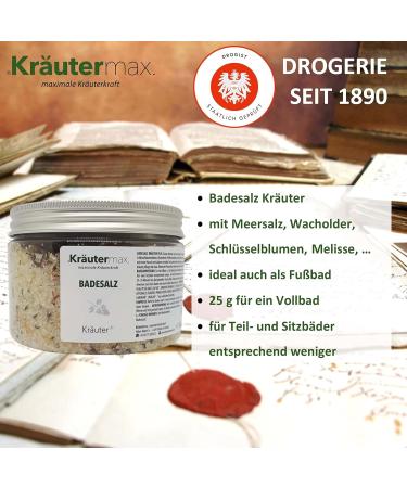 Kr utermax Herbal Bath Salt with Lemon Balm - Coarse Sea Salt Additive (500 g) for Relaxing International Shipping - Buy Online on SooperMarket.com