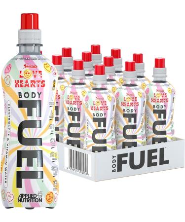 Applied Nutrition BodyFuel Electrolyte Water - BCAAs & Vitamins Hydration Drink (12 x 500ml) - Love Hearts Flavor - Buy Online on SooperMarket.com