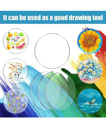 24 Pieces 1.5 Inch Transparent Acrylic Circle Discs for Painting & Crafts - Buy Online on SooperMarket.com
