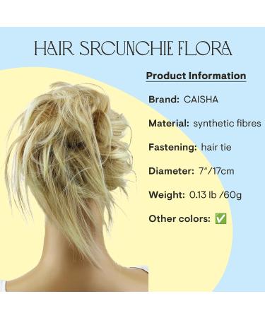 CAISHA Jumbo Haardich Hairgumi - Dutt Flora Updos for Bridal Hairstyles | Wavy DM17cm in Blond Mix G11F & #28T613 - Buy Online on SooperMarket.com