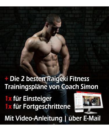 Raigeki Fitness Dip Belt with 106cm Steel Chain - Weight Belt for Strength Training Bodybuilding & Pull-Ups | Includes Training Plans for Men & Women - Buy Online on SooperMarket.com