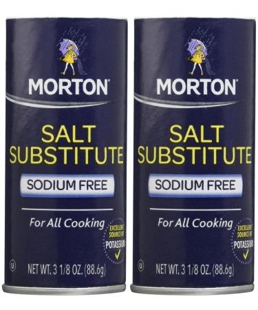 Morton Salt Substitute, 3.12 oz, 2 pk