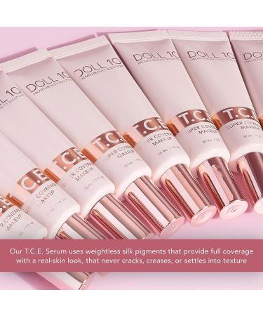 Doll 10 T.C.E. Super Coverage Serum Makeup - Medium Full Coverage Foundation for Color Correcting & Brightening - Buy Online on SooperMarket.com