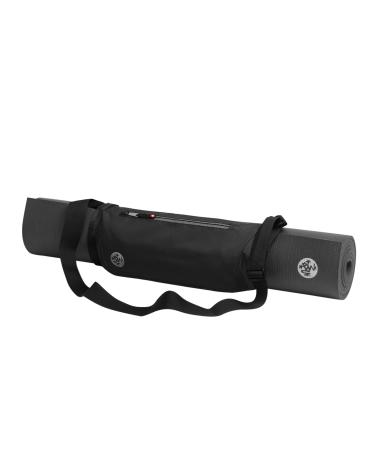 Manduka Go Play Yoga Mat Carrier with Pocket, Adjustable Strap, Suitable for all Yoga Mats Black