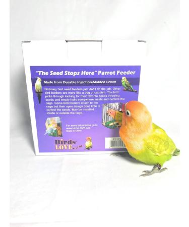 Birds LOVE Hanging Seed Catcher Tray for Small Birds - Ideal for Lovebirds, Cockatiels, Canaries, Sun Conures - Blue/Green - Buy Online on SooperMarket.com