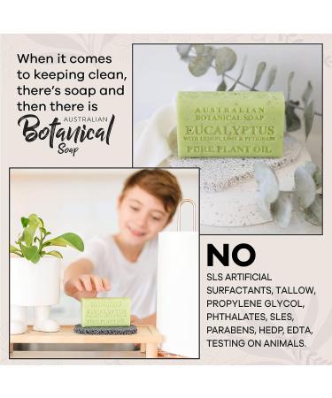 Australian Botanical Soap Eucalyptus, Lemon, Lime, and Petitgrain 6.6 oz | Natural Ingredients | Shea Butter Infused | All Skin Types - Buy Online on SooperMarket.com
