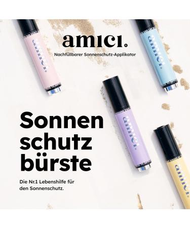 Amici Sun Protection Brush | Complete Sun Protection for Babies Children & Adults | Brush & Makeup Applicator in One - Buy Online on SooperMarket.com