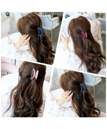 Big Hair Claw Clips - 4.5 Inch Non-Slip Matte Large Clips for Women - Strong Hold for Thick or Thin Hair - 5 Colors - Comfortable and Fashionable - Buy Online on SooperMarket.com