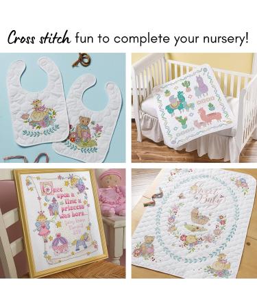Bucilla Stamped Cross Stitch Crib Cover Kit 34x43-Inch - On The Farm | 45567 - Buy Online on SooperMarket.com