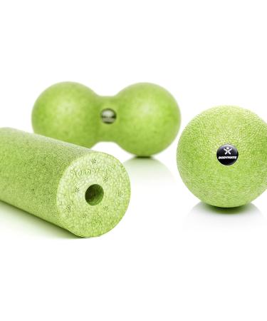 BODYMATE Fascia MINI-SET - Apple Green Mini Roll & Balls for Muscle Relief | L15xD6cm & D8cm Duo Ball | International Shipping - Buy Online on SooperMarket.com