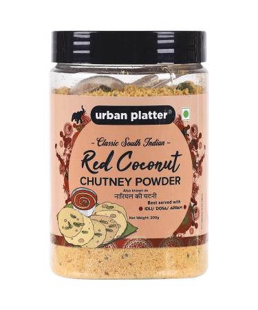 South Indian Style Instant Red Coconut Chutney Powder 200G / 7Oz Nariyal Ki Chutney Just Water