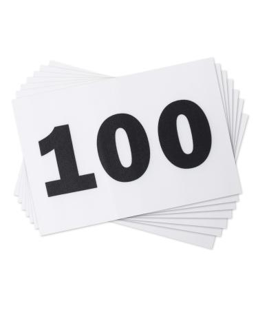 Race Numbers Running Bibs for 5k Marathon Sports Games Competition - 5.5 X 8.25 (Any 1-1000) 001-050
