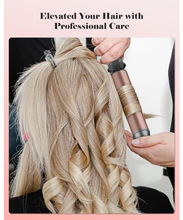 1 1/4 Inch Tourmaline Ceramic Curling Iron with LCD Display - Dual Voltage Includes Glove Comb Clips & Pad for Long Hair | International Shipping - Buy Online on SooperMarket.com