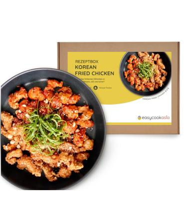 EasyCookAsia Korean Fried Chicken cooking box with all the important Asian ingredients I Perfect for cooking beginners or as a gift
