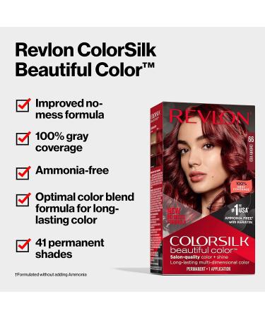 Revlon Colorsilk Permanent Hair Color 071 Golden Blonde - Pack of 3 | Ammonia-Free, 100% Gray Coverage with Keratin & Amino Acids - Buy Online on SooperMarket.com