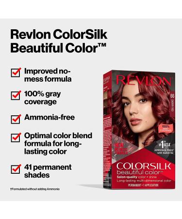 Colorsilk 020 Brown Black Hair Color - Ammonia Free, Long-Lasting Gray Coverage, 3 Pack - Buy Online on SooperMarket.com