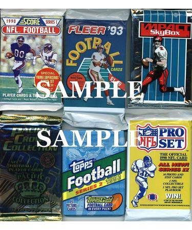 Vintage NFL Football Cards Sealed Wax Packs - Ideal for New Collectors - 300 Cards - Buy Online on SooperMarket.com