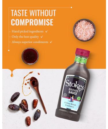 Stokes Real Brown Sauce 3PK SQUEEZY Rich & Spicy Brown Sauce Perfect For Bacon Sandwiches Award Winning Gluten Free Brown Sauce Sweet & Tangy Sauce Beautifully Balanced Flavour 505g Brown Sauce 3 x 505g - Buy Online on SooperMarket.com
