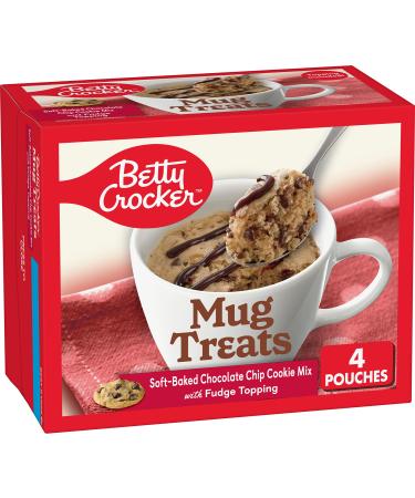 Betty Crocker Mug Treats, Chocolate Chip Cookie, 13.9 oz, 4 ct (Pack of 6)