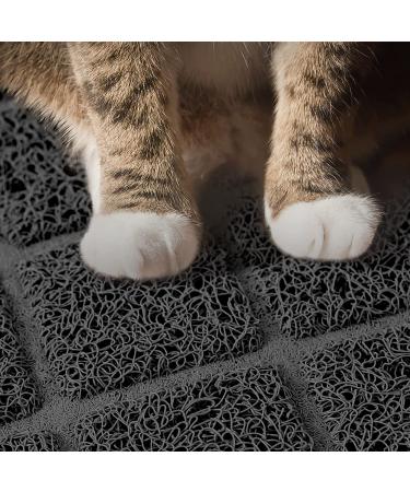 Niubya Premium Cat Litter Mat - Non-slip Waterproof Backing, Soft on Paws, Easy to Clean - Small 23x14 Black - Buy Online on SooperMarket.com