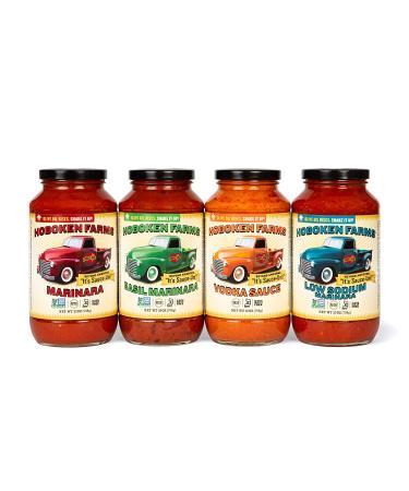 Hoboken Farms Basil Marinara Gourmet Sauce - No Sugar Added, Non-GMO, Kosher, Vegan, Keto & Paleo Friendly (2-Pack) - Buy Online on SooperMarket.com