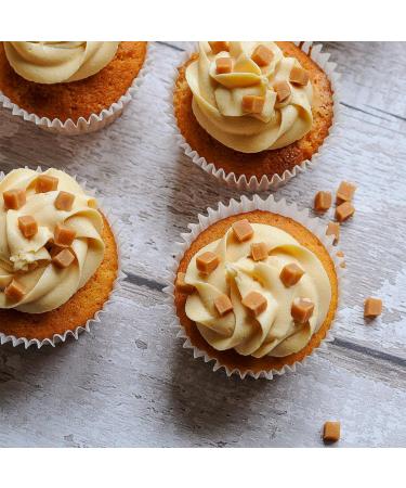 Bake Stable Caramel Fudge Pieces - 5mm Pieces - Suitable for Baking ice Cream Topper and Inclusion. Vegetarian and coeliac Friendly - 300g - Buy Online on SooperMarket.com
