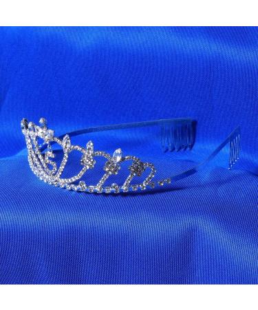 Frcolor 5th Birthday Crown Tiara for Girls | Crystal Rhinestone Princess Headband | 5 Years Old Gift - Buy Online on SooperMarket.com