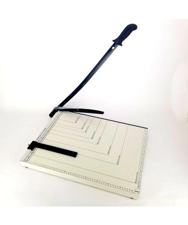 A4 Guillotine Paper Cutter with Metal Base  (12" x 10" inch top)  Paper Trimmer with Multi Sheet Capacity  Heavy Duty Blade for Photo Craft Cardstock  Large Paper Cutter for Home or Office - Buy Online on SooperMarket.com