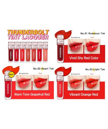 COLORGRAM Thunderbolt Tint Lacquer - 09 Soft Tok | Moisturizing High Pigment Lip Stain with Argan Oil - Long-Lasting & Weightless Formula - 0.2 fl.oz - Buy Online on SooperMarket.com