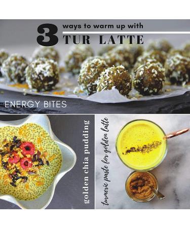 Tur Latte - USDA Organic Golden Milk Powder with Ceylon Cinnamon - 45 Servings 6.34 Oz - Anti-Inflammatory Superfood Mix - Vegan Keto Gluten-Free Unsweetened - Buy Online on SooperMarket.com