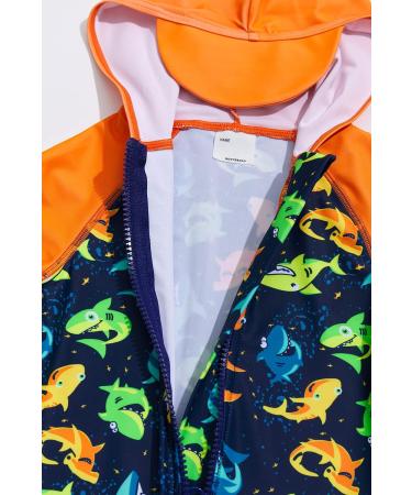 BONVERANO Baby Boys Swimsuit 12-18 Months | Colorful Shark One Piece Swimwear with UPF 50 - Buy Online on SooperMarket.com