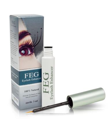 FEG Eyelash Rapid Eye Lash Growth Serum | For Lash and Brow | Fast Effective Growth Creates Longer & Darker Eyelashes | Best Natural Eyelash Serum to Grow Lashes in the Market | Single Pack