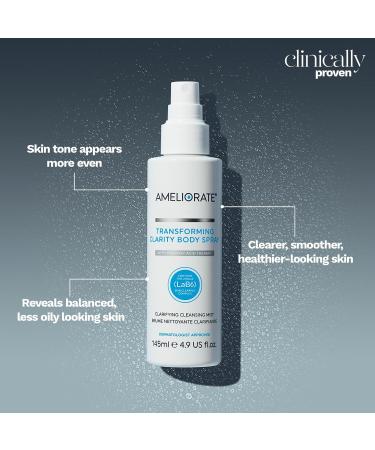 Ameliorate Transforming Clarity Body Spray 145ml | Lab6 Hyaluronic Acid Quora Noni | Dermatologically tested - Buy Online on SooperMarket.com
