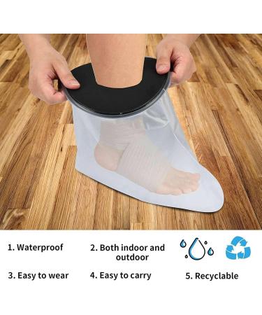 Kikolufy 4X Waterproof Cast Cover Leg for Adult Ankle Shower Bath Watertight Foot Protector Wounds for Swimming Bath Accessories - Buy Online on SooperMarket.com