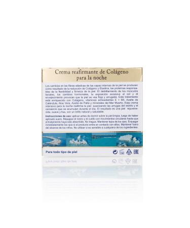 H&B Dead Sea Intensive Collagen Night Face Cream - Moisturizer with Vitamin C E & Minerals - 50ml | Anti-Aging & Hydrating Skincare - Buy Online on SooperMarket.com