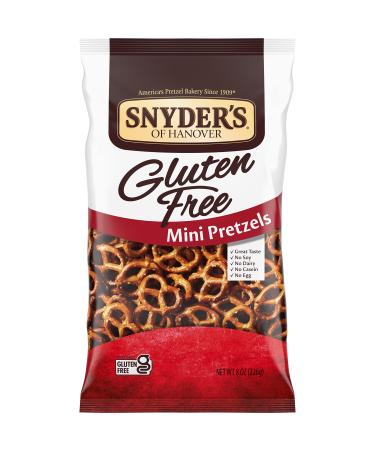 Snyder's of Hanover Gluten Free Mini Pretzels 8 Ounce (Pack of 12)